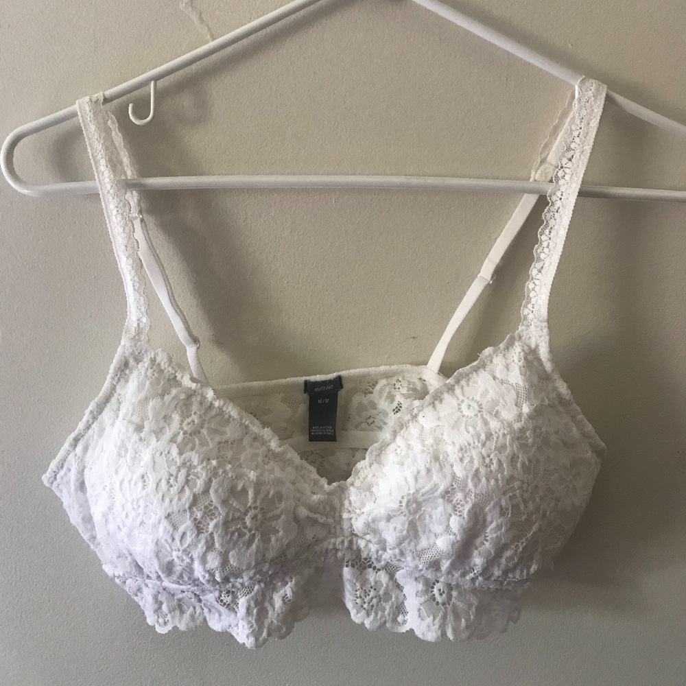 Aerie White Lace Bralette